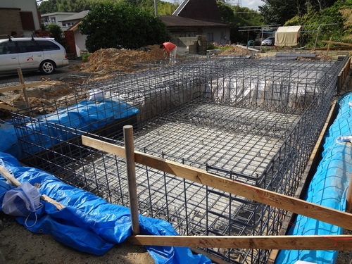 基礎配筋・全景