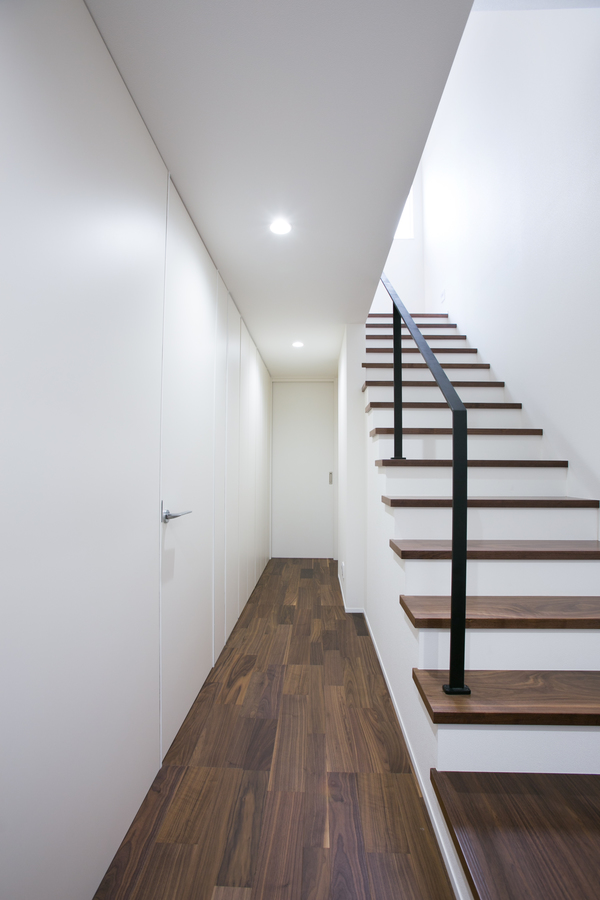 プライバシーに配慮した中庭の家