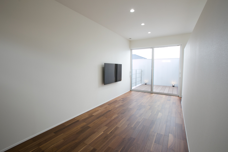 プライバシーに配慮した中庭の家